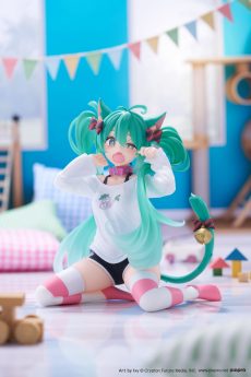 [PRE-ORDER] Vocaloid - Hatsune Miku Desktop Cute Figure ～Cat Ear T-Shirt ver.～ (Re-Run)